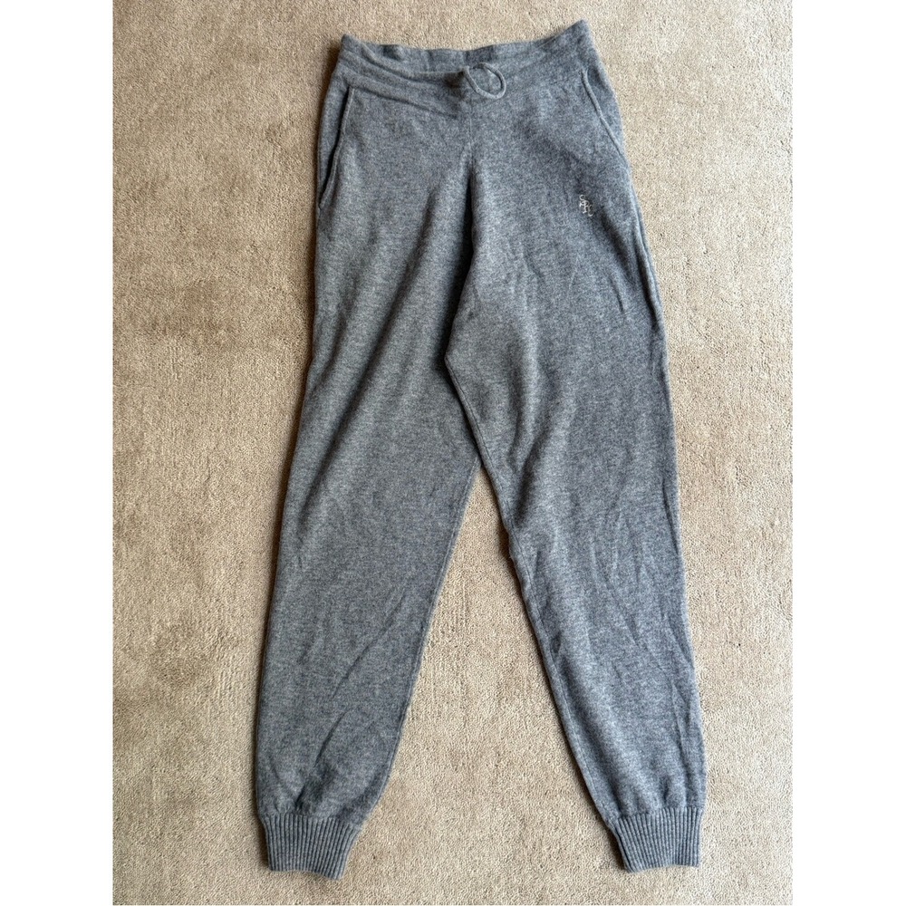 Sporty & Rich Heather Gray Cashmere Jogger Sweatpants INA SKW014 Womens S